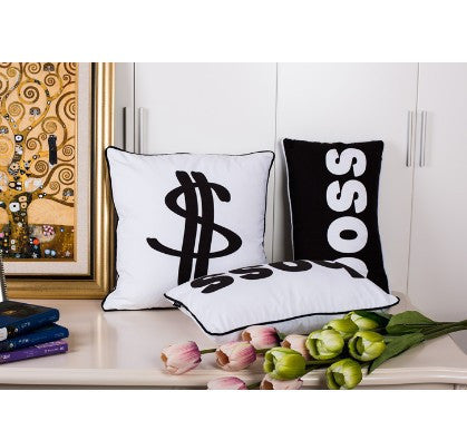 Boss Dollar Logo Sign Pillows Case