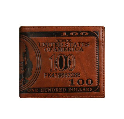 Men's Novel 100 Dollars Personalized Cheap Wallets